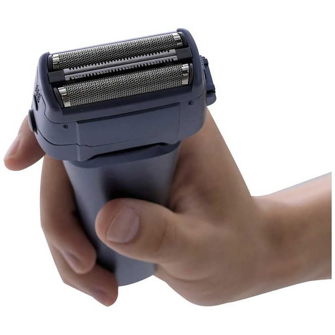 ヤマゼン USB充電式電気シェーバー LASIKU ブルー［3枚刃 /AC100V-240V］ ESY-K03-A【 電気シェーバー シェーバー 髭剃り メンズ USB充電 水洗い対応 防水 IPX6 きわ剃り 往復式 美容家電 人気 おすすめ 】 141305_KU36