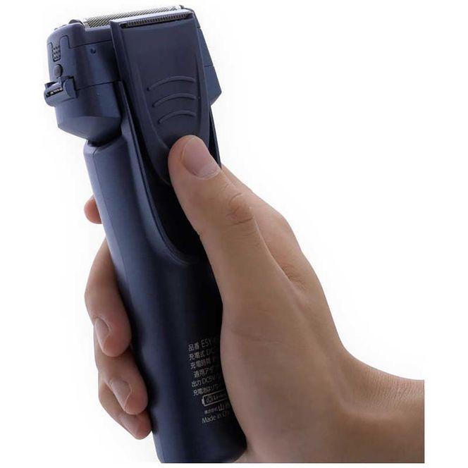 ヤマゼン USB充電式電気シェーバー LASIKU ブルー［3枚刃 /AC100V-240V］ ESY-K03-A【 電気シェーバー シェーバー 髭剃り メンズ USB充電 水洗い対応 防水 IPX6 きわ剃り 往復式 美容家電 人気 おすすめ 】 141305_KU36