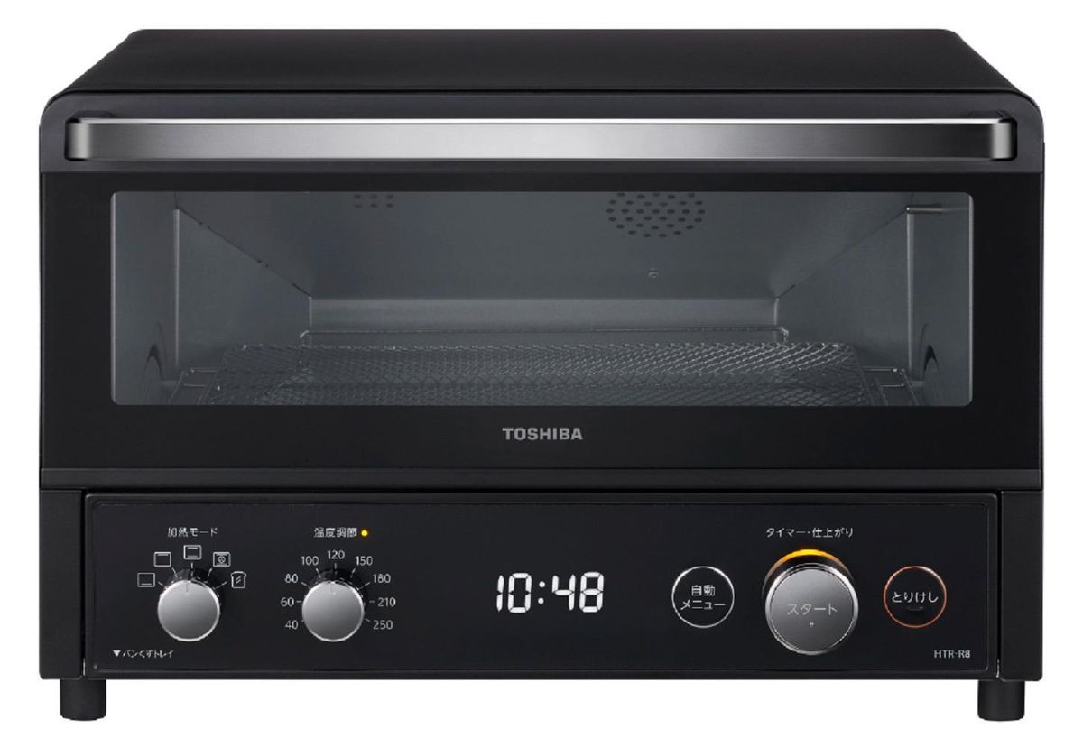 東芝 オーブン トースター HTR-R8(K) ブラック 高火力 遠赤外線 1300W ふっくら もちもち トースト4枚 パン ピザ ノンフライ調理 自動メニュー お手入れ簡単 家電 キッチン家電 人気 おすすめTOSHIBA 神奈川県 川崎市 141305_KV10