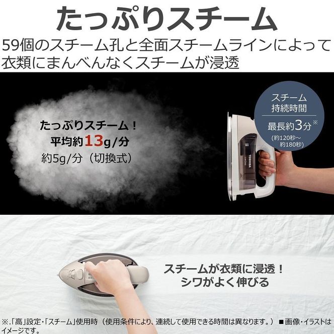 東芝 アイロン コードレス パワフルスチーム TA-FDX670(N) 141305_KV12