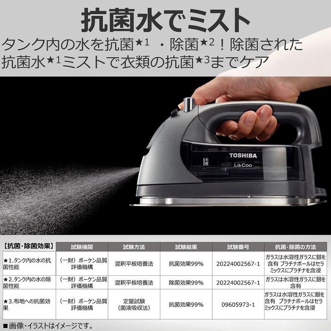 東芝 アイロン コードレス パワフルスチーム TA-FDX970(K) 141305_KV13