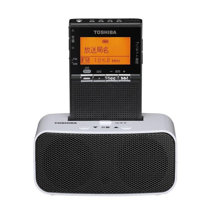 東芝 ＡＭ／ＦＭ充電ラジオ TY-SPR8(KM) 141305_KV27