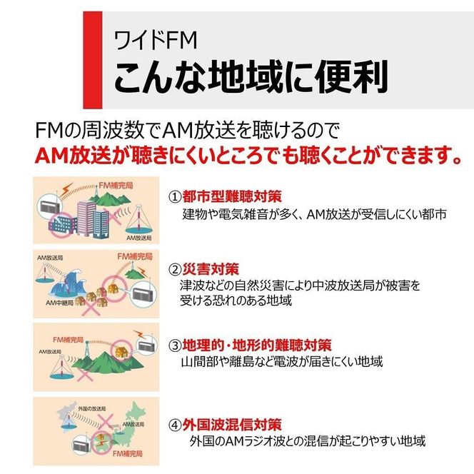東芝 ＡＭ／ＦＭ充電ラジオ TY-SPR8(KM) 141305_KV27