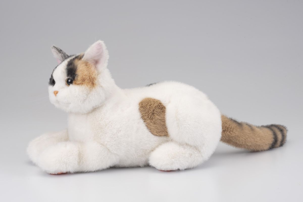 川崎市のロボットメーカーが作る、シニア向けペットの代理ロボット!なでなでねこちゃんEXシリーズ (みけ) 141305_KX01VC03