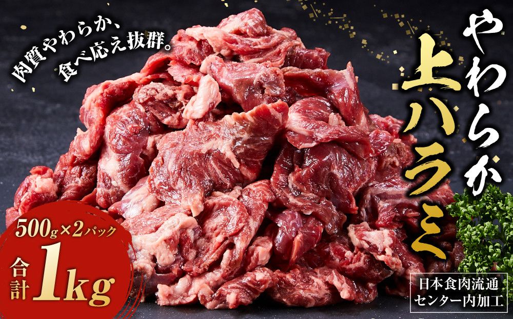 日本食肉流通センター内加工 やわらか上ハラミ 500g×2パック 141305_LK02