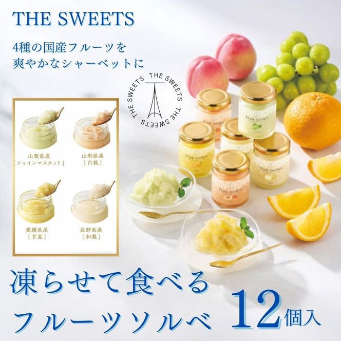【期間限定7月31日まで】ザ・スウィーツ　凍らせて食べるフルーツソルベ（１２個） 272183_SHDYAB081