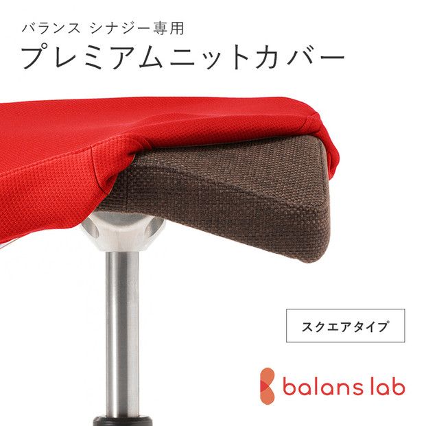 バランスシナジー専用プレミアムニットカバー(レッド)スクエアシート用 はっ水加工[ バランスシナジー カバー 大阪府 門真市 ] 272230_CM004VC07