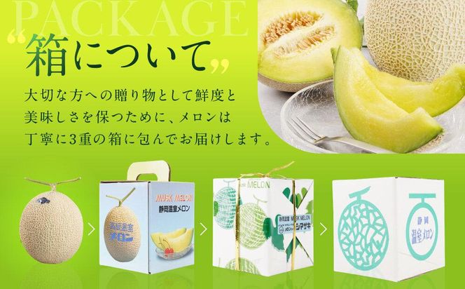 御前崎市産アローマメロン（白）1玉入り 222232_AQ003