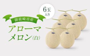御前崎市産アローマメロン(白）6玉入り 222232_AQ025