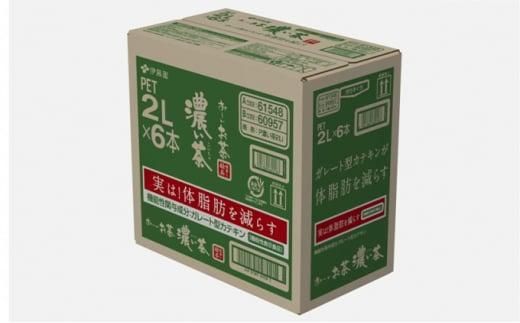 【定期便3ヶ月】お～いお茶　濃い茶2L×6本 222232_AT019