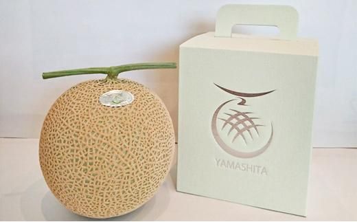 静岡温室メロン  M玉1玉約1.4kg 最高級のマスクメロン 山下メロン園 高級果実店に仕入るほどの自信のあるメロン ギフト メロン めろん 箱詰め フルーツ 果物  産地直送 甘いメロン 糖度  青肉 高級 百貨店 222232_AY001
