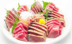 【年内発送】日光丸　一本釣船上活〆かつお赤身と藁焼きセット 222232_BC008