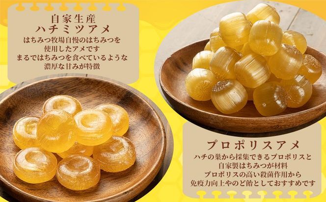 自家生産はちみつ３本＆オリジナル飴２袋セット 222232_BL008