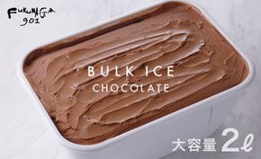 【FUKUNAGA901】バルクアイス チョコレート(たっぷり2L入り)［ 京都 駅ビル 大人気カフェ 大容量  チョコ 人気 おすすめ アイスクリーム スイーツ お菓子 洋菓子 ファミリーパック ご自宅用 ギフト プレゼント お取り寄せ 通販 送料無料 ふるさと納税 ］ 261009_B-EX13