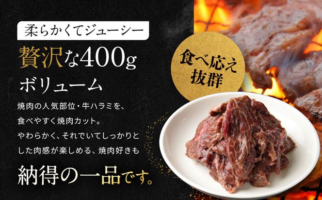 【岡山フードサービス】秘伝のもみ醤油たれ漬け 焼肉屋さんの牛ハラミ 400g[ 京都 牛ハラミ もみ醤油たれ漬け 人気 おすすめ 肉 牛肉 焼肉 お取り寄せ 通販 送料無料 ギフト ふるさと納税 ] 261009_C-AB003