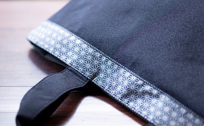 【京都三昌】麻の葉柄手提げバッグ［ 京都 バッグ 職人 手作り 手提げ 鞄 麻の葉 ちりめん 上品 カジュアル フォーマル 雑貨 人気 おすすめ 外出 おでかけ お取り寄せ 通販 送料無料 ふるさと納税 ］ 261009_B-NE05