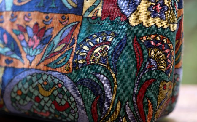 【京都三昌】ゴブラン織り手提げ［ 京都 バッグ 職人 手作り 手提げ 鞄 麻の葉 ちりめん 上品 カジュアル フォーマル 雑貨 人気 おすすめ 外出 おでかけ お取り寄せ 通販 送料無料 ふるさと納税 ］ 261009_B-NE07