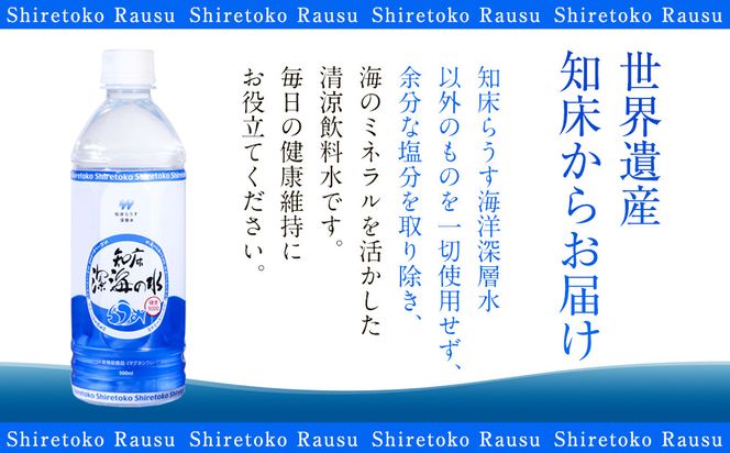 年6回！北海道 羅臼（らうす）のお水 海洋深層水2L×6本定期便  知床 世界自然遺産 国産 備蓄 常備水 ペットボトル ミネラル 清涼飲料水 生産者 支援 応 016942_AK035