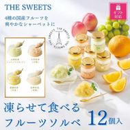 【ギフト包装対応】【期間限定7月31日まで】ザ・スウィーツ　凍らせて食べるフルーツソルベ（１２個） 272183_SHDYAB083