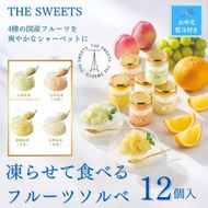 【お中元】【期間限定7月31日まで】ザ・スウィーツ　凍らせて食べるフルーツソルベ（１２個） 272183_SHDYAB085