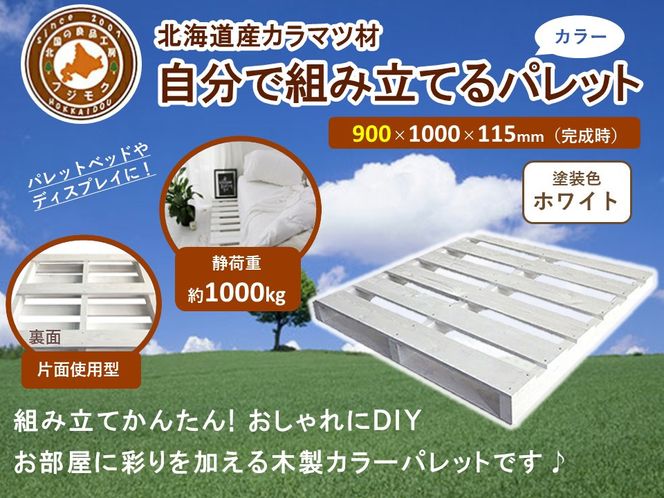 「自分で組み立てるカラーパレット」900×1000×115（mm）片面使用型【 天然木 DIY ガーデン お庭 アウトドア ウッドデッキ 標茶町 北海道 】 016641_AC022