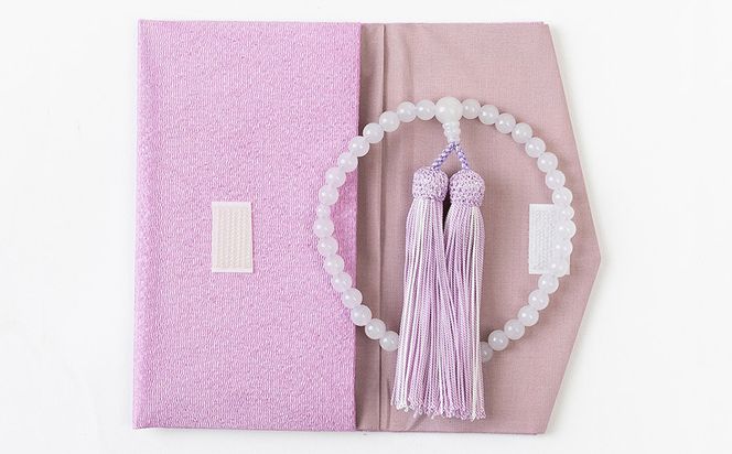 【意匠京念珠板倉】京念珠 女性用 ホワイトオニキス 7mm玉(数珠袋付)［ 京都 数珠 念珠 人気 おすすめ 証明書付 京都府伝統産業優秀技術 お取り寄せ 通販 送料無料 ふるさと納税 ］ 261009_B-VJ07