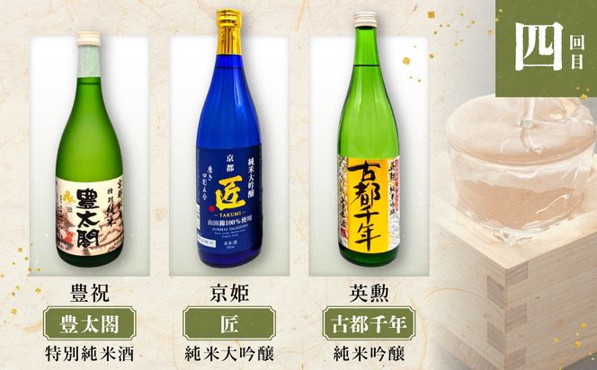 ＜定期便・毎月3本×6ヵ月＞【吟醸酒房 油長】京都伏見の酒 18蔵飲み比べ2［ 京都 伏見 酒房 日本酒18種飲み比べ 大吟醸 吟醸 純米酒 人気 おすすめ お酒 日本酒 地酒 ご当地 酒蔵 酒造 ギフト プレゼント お取り寄せ 通販 送料無料 ふるさと納税 ］ 261009_A-CN023
