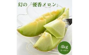 786.【先行予約】幻の「優香メロン」うれしい！3~4玉入 　※2026年６月下旬より順次発送予定 313726_AS011