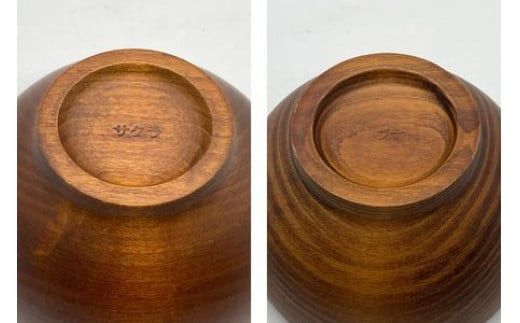 めいぼく椀テッラ小 2樹種セット(ブナ・サクラ)【めいぼく椀テッラ  10.5φ×6cm 手作り ウレタン塗装 国産天然木 おしゃれ プレゼント 記念 お祝い お椀 神奈川県 小田原市 】 142069_AR013
