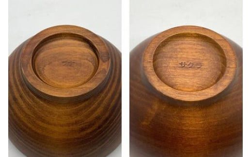 めいぼく椀テッラ大 2樹種セット(ブナ・サクラ)【めいぼく椀テッラ 13.0φ×7.4cm 手作り ウレタン塗装 国産天然木 おしゃれ プレゼント 記念 お祝い 夫婦 神奈川県 小田原市 】 142069_AR014