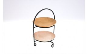 めいめい皿とスタンドセット　桜/楓【木 雑貨 食器 ティータイム プレゼント アクセサリースタンド 日本製 神奈川県小田原市】 142069_AR032