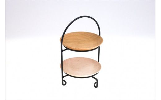 めいめい皿とスタンドセット　桜/楓【木 雑貨 食器 ティータイム プレゼント アクセサリースタンド 日本製 神奈川県小田原市】 142069_AR032