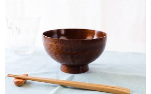 小田原漆椀ケヤキ 大　【お椀 食器 木 雑貨 汁椀 豚汁 具沢山 小田原漆器 プレゼント おしゃれ 日本製 神奈川県小田原市 】 142069_AR044