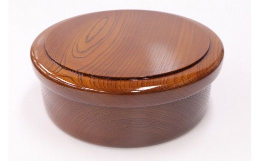 小田原漆器　1尺2寸茶ビツ【漆塗り 国産天然木 おしゃれ プレゼント 記念 お祝い ふっくらとしたデザイン 木製食器 日用品 キッチン用品 木製 直径385mm×高さ140mm 小田原漆器 神奈川県 小田原市 】 142069_BA007