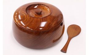 小田原漆器　8寸飯【漆塗り 国産天然木 おしゃれ プレゼント 記念 お祝い ふっくらとしたデザイン 木製食器 日用品 キッチン用品 木製 直径230mm×高さ125mm 小田原漆器 神奈川県 小田原市 】 142069_BA011