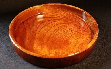 小田原漆器　1尺1寸　茶盆【漆塗り 国産天然木 おしゃれ プレゼント 記念 お祝い ふっくらとしたデザイン 木製食器 日用品 キッチン用品 木製 直径320mm×高さ45mm 小田原漆器 神奈川県 小田原市 】 142069_BA014