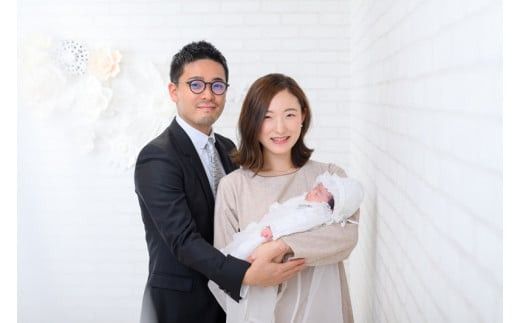 お宮参り撮影（お祝い着衣装付き・フォーマル写真３カット付き）【お宮参り フォーマル フォト 誕生記念 赤ちゃん プレゼント 撮影 記念写真 伝統行事 スタジオ撮影 神奈川県 小田原市 】 142069_CK011