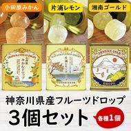 【小田原の柑橘果汁を使ったドロップ3種類セット】口に入れるとフルーツの香りが広がるドロップ。【 ドロップ 神奈川県 小田原市 】 142069_CW056