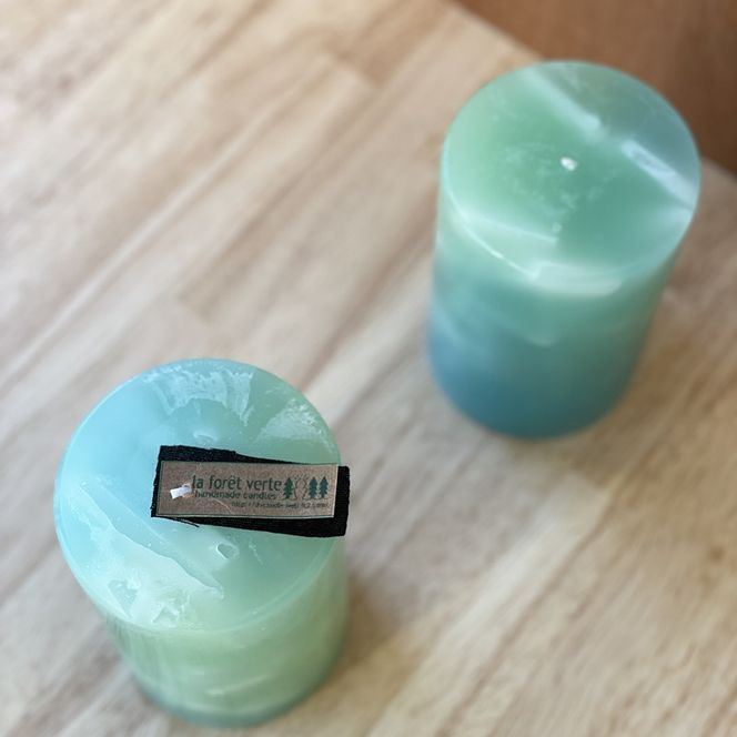 グラデーション円柱キャンドル【防災 停電 キャンプ 癒し アウトドア おしゃれ シンプル ろうそく ロウソク ローソク 仏壇 リラックス 北欧 ナチュラル インテリア雑貨 日用品雑貨 生活雑貨 神奈川県 小田原市 】 142069_CX002