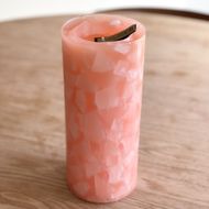 ブロック円柱キャンドル【防災 停電 キャンプ いやし アウトドア オシャレ シンプル 大きいキャンドル ロウソク ローソク リラックス 北欧 ナチュラル インテリア雑貨 日用品雑貨 生活雑貨 神奈川県 小田原市 】 142069_CX003