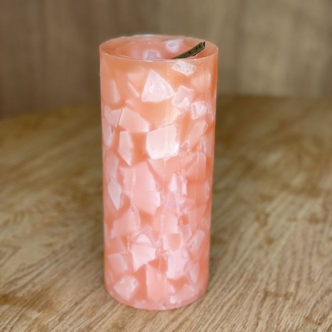 ブロック円柱キャンドル【防災 停電 キャンプ いやし アウトドア オシャレ シンプル 大きいキャンドル ロウソク ローソク リラックス 北欧 ナチュラル インテリア雑貨 日用品雑貨 生活雑貨 神奈川県 小田原市 】 142069_CX003