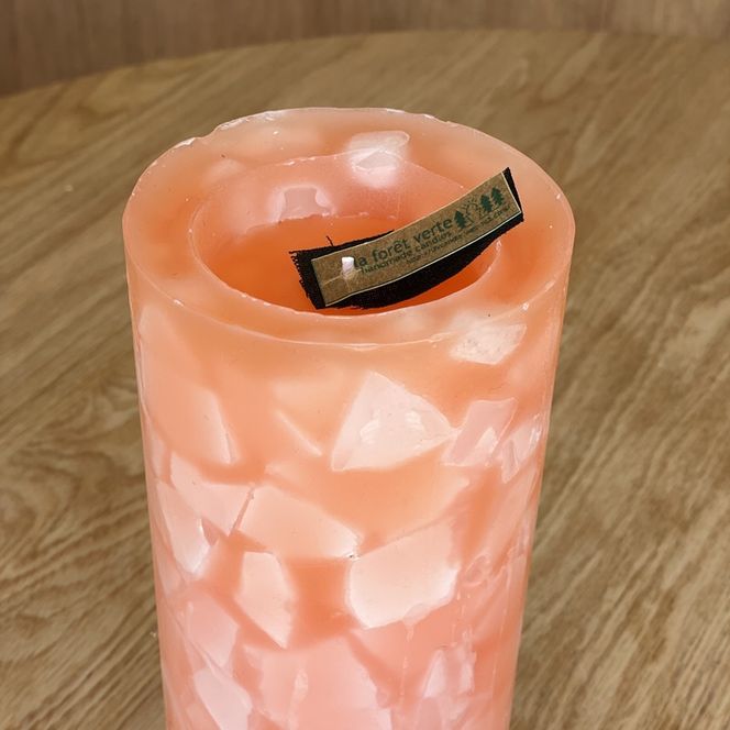 ブロック円柱キャンドル【防災 停電 キャンプ いやし アウトドア オシャレ シンプル 大きいキャンドル ロウソク ローソク リラックス 北欧 ナチュラル インテリア雑貨 日用品雑貨 生活雑貨 神奈川県 小田原市 】 142069_CX003