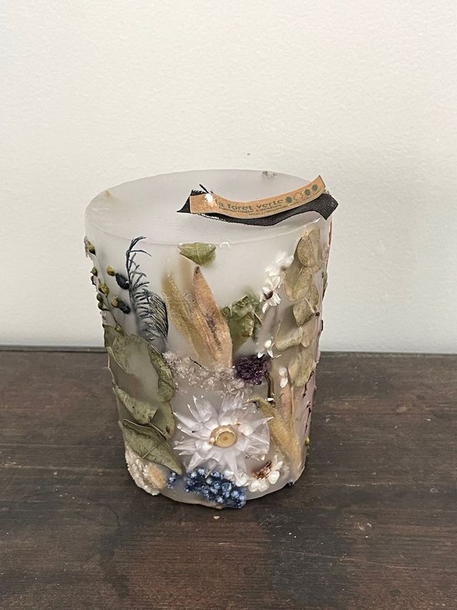 ドライフラワーキャンドル【防災 停電 キャンプ 癒し アウトドア 贈り物 プレゼント ギフト ドライフラワー キャンドル ろうそく 植物 インテリア 花 ハーブ ナチュラル 自然 オシャレ お洒落 神奈川県 小田原市 】 142069_CX005