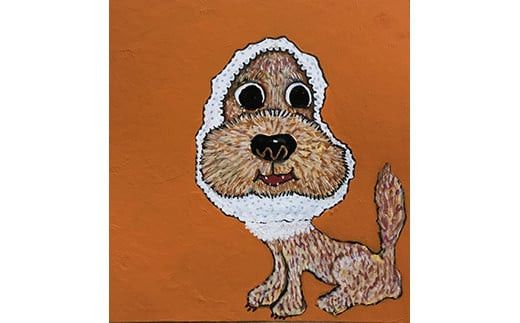 アーティストが『愛しいペットのポートレート』描きますサムホールサイズ スクエア 227×227mm【アート サムホールサイズ　油絵 横井山泰 美術 作家  227×227mm スクエア 神奈川県 小田原市 】 142069_DK002