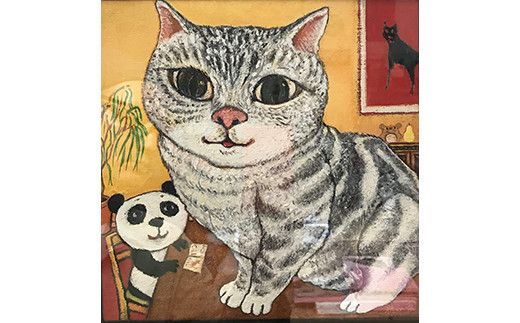 アーティストが『愛しいペットのポートレート』描きます 6号サイズ スクエア 410×410mm【アート 6号サイズ　油絵 横井山泰 美術 作家 410×318mm スクエア 神奈川県 小田原市 】 142069_DK004