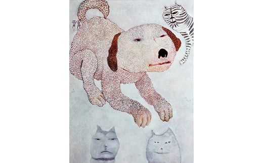 アーティストが『愛しいペットのポートレート』描きます 30号サイズ 910×727mm (縦横対応）【アート F30号サイズ　油絵 横井山泰 美術 作家 910×727mm 神奈川県 小田原市 】 142069_DK005