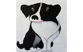 アーティストが『愛しいペットのポートレート』描きます 30号サイズ スクエア 910×910mm【アート 30号サイズ　油絵 横井山泰 美術 作家 910×910mm スクエア 神奈川県 小田原市 】 142069_DK006