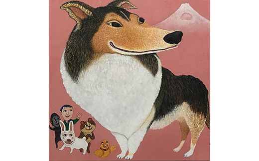 アーティストが『愛しいペットのポートレート』描きます 30号サイズ スクエア 910×910mm【アート 30号サイズ　油絵 横井山泰 美術 作家 910×910mm スクエア 神奈川県 小田原市 】 142069_DK006