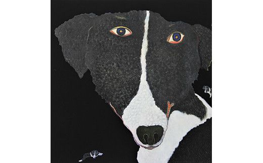 アーティストが『愛しいペットのポートレート』描きます 30号サイズ スクエア 910×910mm【アート 30号サイズ　油絵 横井山泰 美術 作家 910×910mm スクエア 神奈川県 小田原市 】 142069_DK006