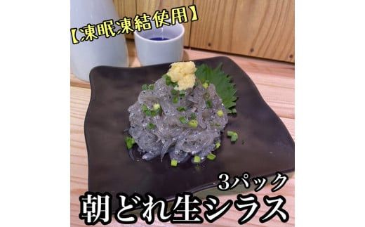 超鮮度！朝どれ 生しらす 小 3パック【凍眠凍結使用】【 惣菜 お刺身 生食 日本酒 焼酎 お取り寄せ 希少部位 御中元 お中元 お歳暮 父の日 母の日 贈り物 】【家庭用 自宅用 贈答品 贈答用 ギフト 神奈川県 小田原市 】 142069_DQ004